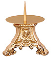 Brass Candlestick Holy Family with Spitz