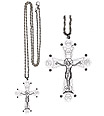 Silver Pectoral Cross & Chain