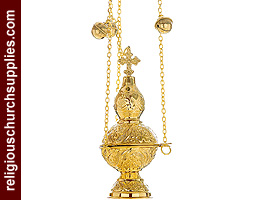 Gold Plated Orthodox Censer