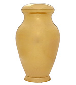 Plain Urn with High Polished Lacquered Finish