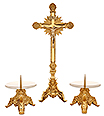 Brass Altar Set of 3 Pcs with Spike