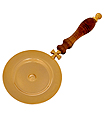 Brass Paten Crossed with Wood Handle