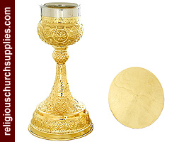 Chalice & Paten Set in High Polish Finish