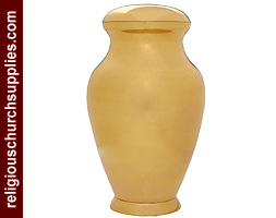 Plain Urn with High Polished Lacquered Finish