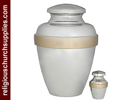 Enamel Brass Cremation Urn