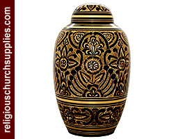 Enamel Brass Cremation Urn