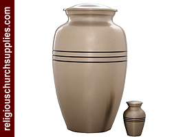 Enamel Brass Cremation Urn