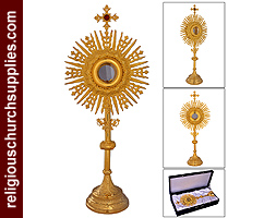 Brass Monstrance Reliquary